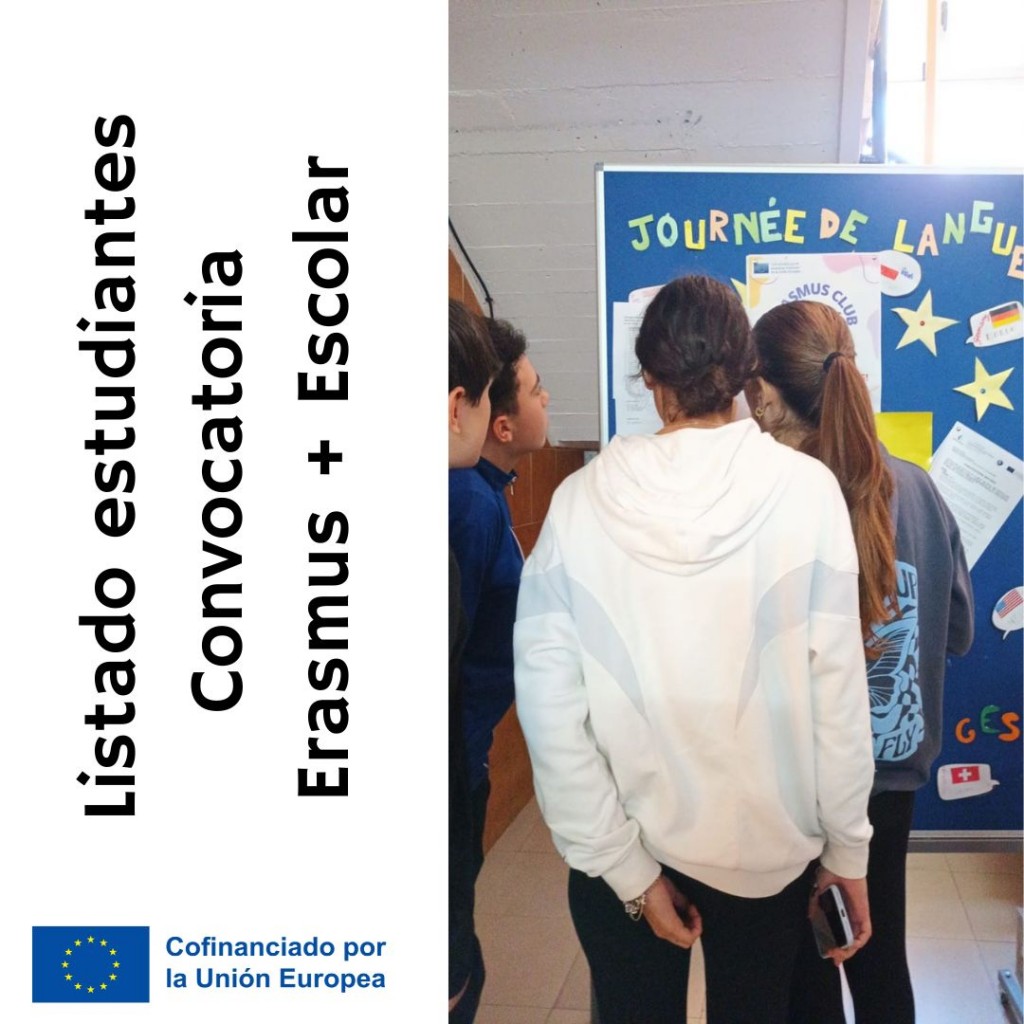 Convocatoria Erasmus + Escolar Alumnos