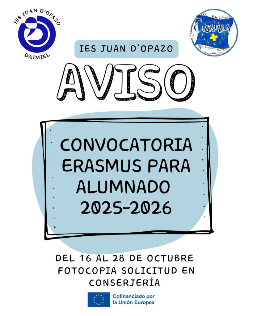 33. erasmus convocatoria
