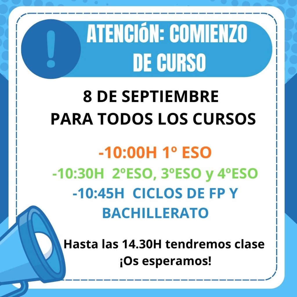Inicio clases